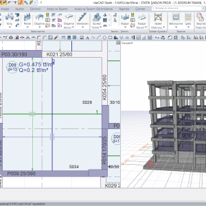 ideCAD Statik - 5 KATLI.ide10trial - STATİK ŞABLON PROJE - [1. BODRUM TAVANI,  1.20 KOTU] 15.0...png