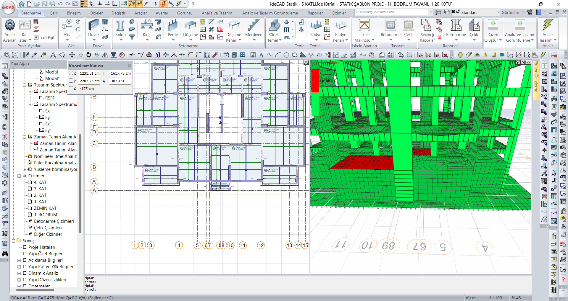 ideCAD Statik - 5 KATLI.ide10trial - STATİK ŞABLON PROJE - [1. BODRUM TAVANI,  1.20 KOTU] 15.0...png
